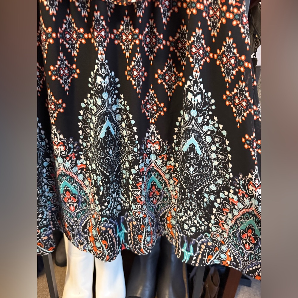 Xhilaration Black and Orange Mini Dress - Picture 2 of 4